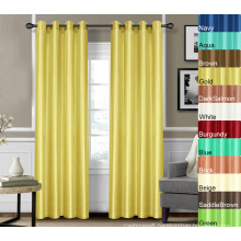 Faux Silk Window Curtain 100% Polyester